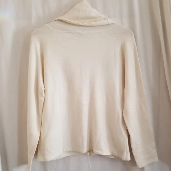 Isda & Co. Ivory Cowl Neck Sweater from Nordstrom Size L NWT - Picture 6 of 12